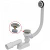   Alca / AlcaDRAIN / AlcaPLAST A505CKM CLICK/CLACK kádszifon készlet, fém,  A505CKM 8595580567002