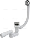   Alca / AlcaDRAIN / AlcaPLAST A505CRM-100 Click/clack kádszifon készlet króm, (hossz 1000mm), 8595580541088