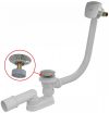   Alca / AlcaDRAIN / AlcaPLAST A509CKM CLICK/CLACK kádszifon, feltöltős túlfolyóval vastag falú kádakhoz, króm,   A509CKM 8595580567088