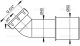 Alca / AlcaDRAIN / AlcaPLAST  A52 45˚ Könyök