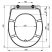 Alca / AlcaDRAIN / AlcaPLAST A601 PERGAMON, világos bézs színű WC-ülőke Duroplast Pergamon, 8595580540425