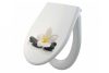   Alca / AlcaDRAIN / AlcaPLAST A604 FLOWER / VIRÁG, virágos, WC-ülőke, univerzális, SOFTCLOSE, lassú záródású, Duroplast, 8595580541521