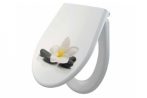   Alca / AlcaDRAIN / AlcaPLAST A604 FLOWER / VIRÁG, virágos, WC-ülőke, univerzális, SOFTCLOSE, lassú záródású, Duroplast, 8595580541521