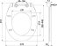 Alca / AlcaDRAIN / AlcaPLAST A64 SLIM, WC-ülőke univerzális SOFTCLOSE, Slim, Duroplast, 8595580544355