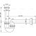 Alca / AlcaDRAIN / AlcaPLAST A80-DN40 Ø40, Csőszifon 6/4" menettel, 8594045931488