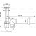 Alca / AlcaDRAIN / AlcaPLAST A80-DN50 Ø50, Csőszifon 6/4" menettel, 8594045936735