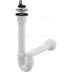 Alca / AlcaDRAIN / AlcaPLAST A800-DN40 Ø40, Csőszifon 6/4" menettel, leeresztővel Ø70, 8594045937282