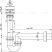 Alca / AlcaDRAIN / AlcaPLAST A800-DN50 Ø50, Csőszifon 6/4" menettel, leeresztővel Ø70, 8594045938203