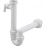  Alca / AlcaDRAIN / AlcaPLAST A81-DN40 Ø40, Csőszifon 6/4" menettel és mosógép csatlakozóval, 8594045935462