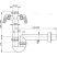Alca / AlcaDRAIN / AlcaPLAST A82-DN50 Ø50, Csőszifon 6/4" menettel és 2 csatlakozóval, 8594045935196