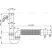 Alca / AlcaDRAIN / AlcaPLAST A83-DN50/40 Ø50/40, Csőszifon 6/4" menettel, csatlakozóval és flexi csővel, 8594045935486