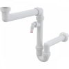   Alca / AlcaDRAIN / AlcaPLAST A872P Helytakarékos csőszifon 6/4" hollandi anyával és csatlakozóval,   A872P 8595580503420