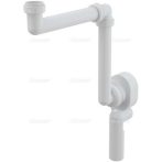   Alca / AlcaDRAIN / AlcaPLAST A873 univerzális mosogató szifon, vakolat alá, helytakarékos, 8595580512460