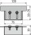 Alca / AlcaDRAIN / AlcaPLAST ADZ-P012 8595580561512	Drén folyóka véglezáró elem 100 mm, rozsdamentes acél
