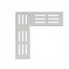   Alca / AlcaDRAIN / AlcaPLAST ADZ-R101R 8595580555023	Sarok drén folyóka rács 75 mm, horganyzott acél
