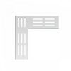   Alca / AlcaDRAIN / AlcaPLAST ADZ-R102R 8595580555030	Sarok drén folyóka rács 75 mm, horganyzott acél