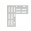   Alca / AlcaDRAIN / AlcaPLAST ADZ-R121R 8595580554965	Sarok drén folyóka rács 100 mm, horganyzott acél