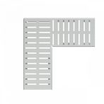   Alca / AlcaDRAIN / AlcaPLAST ADZ-R122R 8595580554972	Sarok drén folyóka rács 100 mm, horganyzott acél
