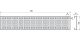 Alca / AlcaDRAIN / AlcaPLAST ADZ-R123 8595580548049	Drén folyóka rács 100 mm, horganyzott acél