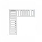  Alca / AlcaDRAIN / AlcaPLAST ADZ-R302R 8595580555061	Sarok drén folyóka rács 75 mm, rozsdamentes acél