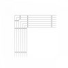   Alca / AlcaDRAIN / AlcaPLAST ADZ-R304R 8595580555450	Sarok drén folyóka rács 75 mm, rozsdamentes acél