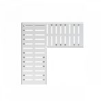   Alca / AlcaDRAIN / AlcaPLAST ADZ-R322R 8595580555009	Sarok drén folyóka rács 100 mm, rozsdamentes acél
