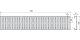 Alca / AlcaDRAIN / AlcaPLAST ADZ-R322 8595580548094	Drén folyóka rács 100 mm, rozsdamentes acél