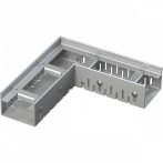   Alca / AlcaDRAIN / AlcaPLAST ADZ301VR 8595580554958	Sarok drén folyóka 75 mm állítható, rozsdamentes acél