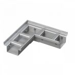   Alca / AlcaDRAIN / AlcaPLAST ADZ332VR 8595580561499	Sarok drén folyóka 100 mm állítható, rozsdamentes acél