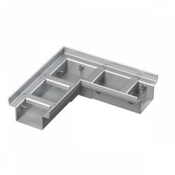 Alca / AlcaDRAIN / AlcaPLAST ADZ332VR 8595580561499	Sarok drén folyóka 100 mm állítható, rozsdamentes acél