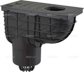 Alca / AlcaDRAIN / AlcaPLAST AGV2 Univerzális szennyvíz felfogó 300 × 155/125 közvetlen fekete, 8594045939422