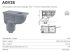 Alca / AlcaDRAIN / AlcaPLAST AGV2S Univerzális szennyvíz felfogó 300 × 155/125 közvetlen szürke, 8595580519278