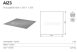 Alca / AlcaDRAIN / AlcaPLAST AIZ3 Vízszigetelő fólia zuhanyzó / zuhanysarok kialakításához, 1300×1300 mm / 130x130 cm-es, 8595580503161
