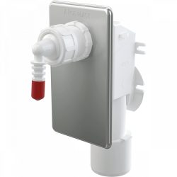 Alca / AlcaDRAIN / AlcaPLAST  AKS7 Burkolat alatti szifon a csöpögő kondenzvíz elvezetéséhez, rozsdamentes DN40 és DN50, AKS7 8595580549473