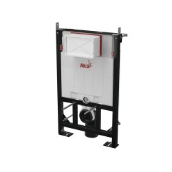 Alca / AlcaDRAIN / AlcaPLAST AM101/850W beépíthető / falba építhető WC tartály, falsík alatti szerelési rendszer száraz szereléshez (gipszkarton) faépületekbe, faházakba történő szereléshez