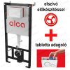   Alca / AlcaDRAIN / AlcaPLAST AM101/1120 Sádromodul szagelszíváshoz előkészített falba építhető / beépíthető / falsík alatti WC tartály könnyűszerkezetes / gipszkarton falhoz / szerelőkerettel / keretes, új modell