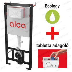 Alca / AlcaDRAIN / AlcaPLAST AM101/1120E ALCAMODUL - beépíthető / falba építhető WC tartály, falsík alatti szerelési rendszer ECOLOGY száraz szereléshez (gipszkarton), előtétfalas rendszer,  WC tabletta adagolóval