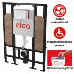   Alca / AlcaDRAIN / AlcaPLAST AM101/1300H Sádromodul - száraz szerelésre szolgáló előtétfalas rendszer (gipszkarton), mozgáskorlátozott személyek számára, szerelési magasság 1,3 m