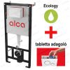   Alca / AlcaDRAIN / AlcaPLAST AM102/1120E Jádromodul - száraz szerelésre szolgáló, elsősorban a panellakások fürdőszobáinak felújításához használható előtétfalas rendszer,  WC tabletta adagolóval – ECOLOGY