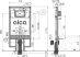 Alca / AlcaDRAIN / AlcaPLAST AM1101/1200 Sádromodul Slim -  falba építhető / beépíthető WC tartály / falsík előtti szerelési rendszer száraz szereléshez, gipszkartonba és Slimbox-ba