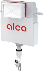 Alca / AlcaDRAIN / AlcaPLAST AM112 Basicmodul WC tartály  - falba építhető / beépíthető / falsík alatti / befalazható / falon belüli / befalazáshoz, padlón álló WC-hez + ajándék WC tabletta adagoló