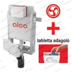   Alca / AlcaDRAIN / AlcaPLAST AM115/1000V (A115/1000V) Renovmodul - Falsík alatti szerelési rendszer szellőző előkészítéssel befalazáshoz, WC tabletta adagolóval, 8595580550653
