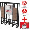   Alca / AlcaDRAIN / AlcaPLAST AM116/1300H Solomodul - száraz szerelésre szolgáló előtétfalas rendszer, térbe helyezhető, mozgáskorlátozott személyek számára, WC tabletta adagolóval