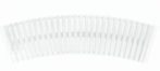   Alca / AlcaDRAIN / AlcaPLAST AP1-295-R-1000, Íves medence rács csúszásgátló nélkül (magassága 25mm, szélessége 295mm, hossz 1000mm, min. rádiusz belső mm R1850)