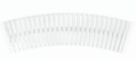 Alca / AlcaDRAIN / AlcaPLAST AP3-245-R-1000, Íves medence rács csúszásgátlóval (magassága 25mm, szélessége 245mm, hossz 1000mm, min. rádiusz belső mm R1550)
