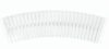   Alca / AlcaDRAIN / AlcaPLAST AP3-295-R-1000, Íves medence rács csúszásgátlóval (magassága 25mm, szélessége 295mm, hossz 1000mm, min. rádiusz belső mm R1850)