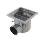   Ipari rozsdamentes pontlefolyó 200×200, AISI 316L, ALC-APR4-1121