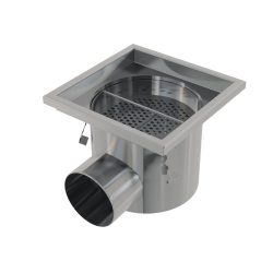 Ipari rozsdamentes pontlefolyó 200×200, AISI 316L, ALC-APR4-1121