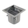   Ipari rozsdamentes pontlefolyó 200×200, AISI 316L, ALC-APR4-2121