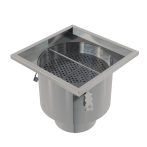   Ipari rozsdamentes pontlefolyó 300×300, AISI 316L, ALC-APR5-2121